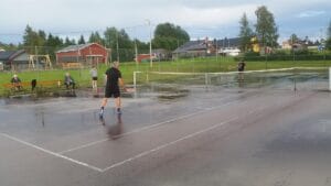 Evertsbergs centercourt på  i Älvdalen